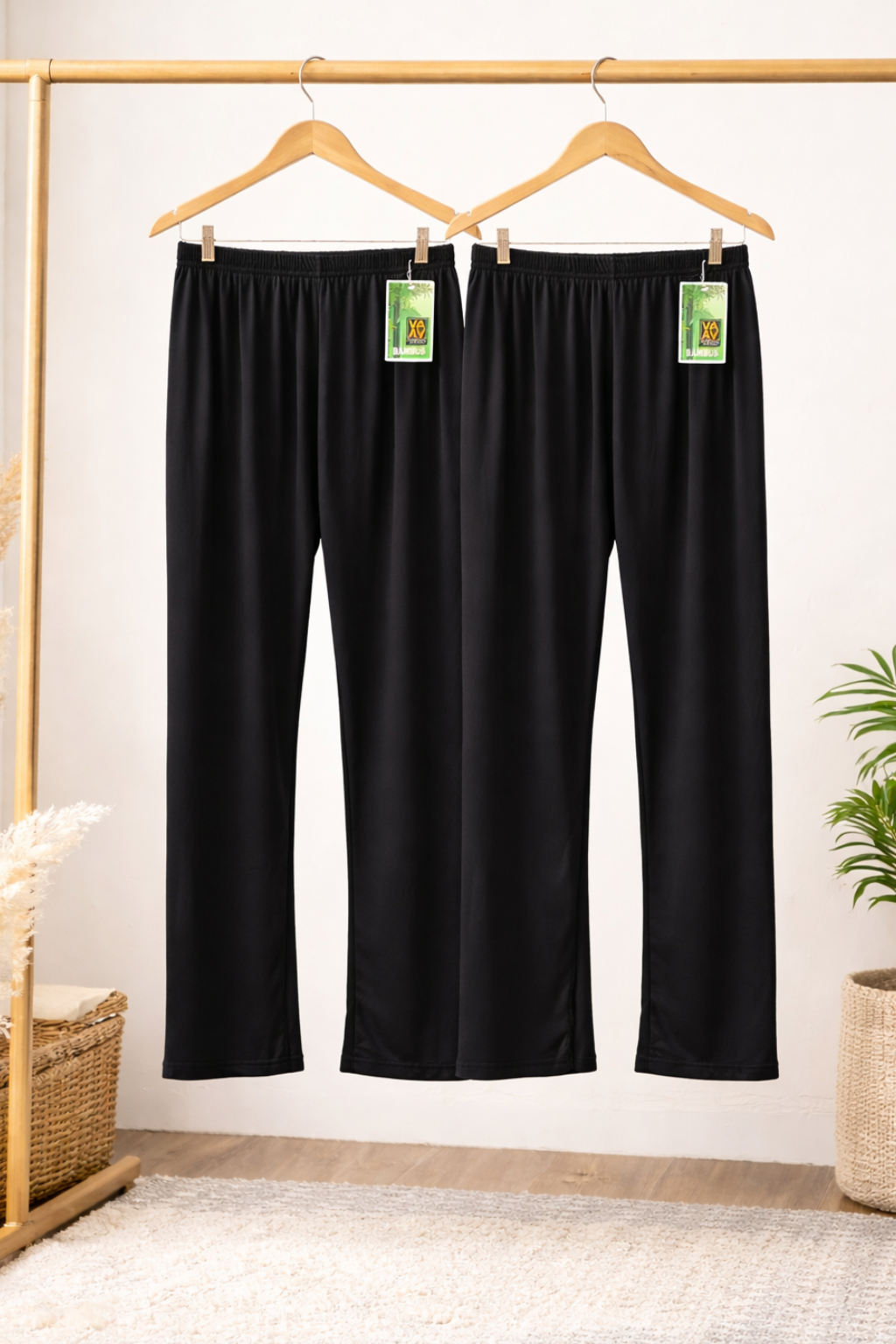 Bambus Leggings, bequem , elastisch, Uni Farben, Gummibund, Tragbar 46-48/50