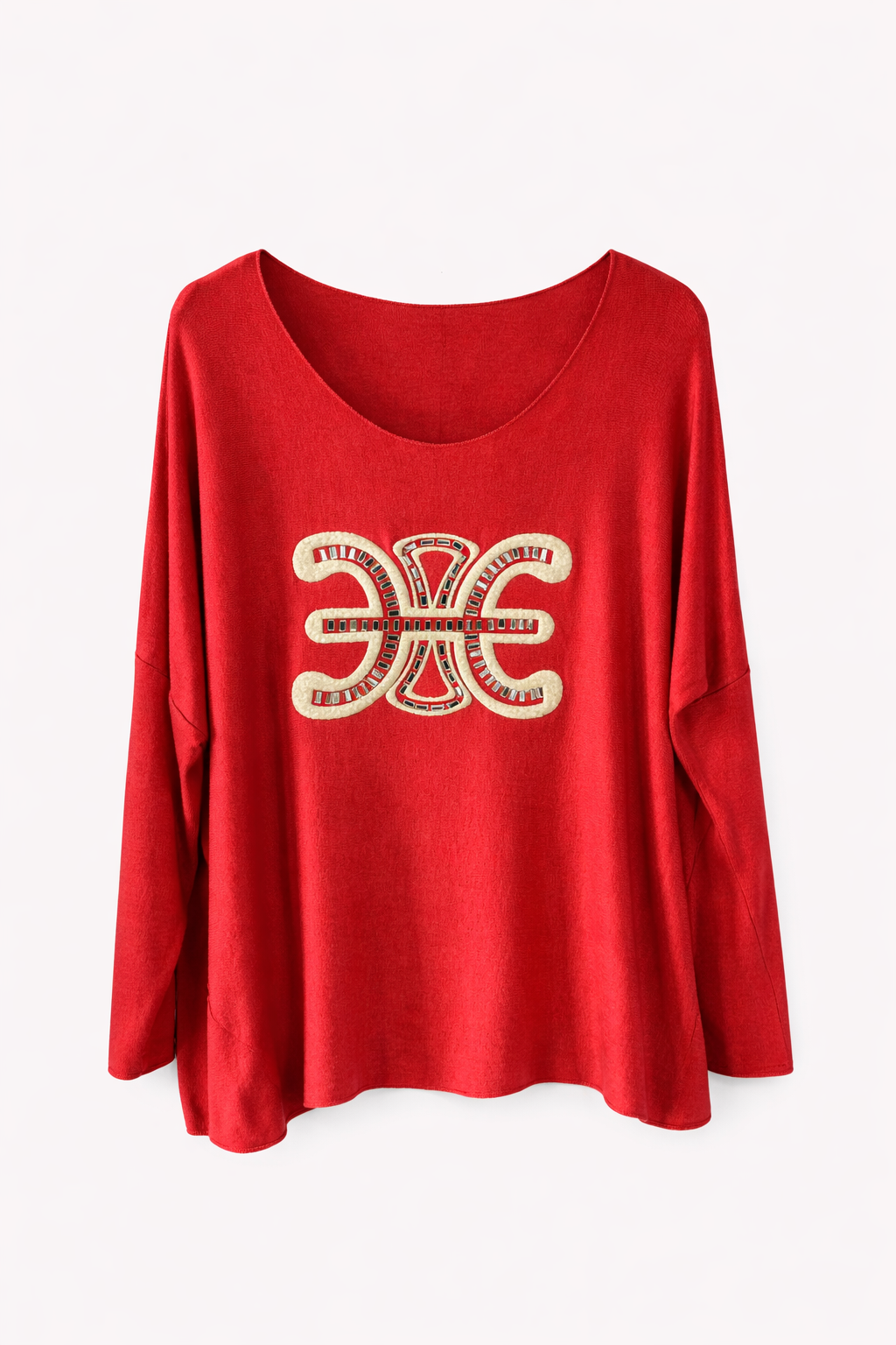 Feinstrickpullover Aufschrift Teddystoff und Glitzer