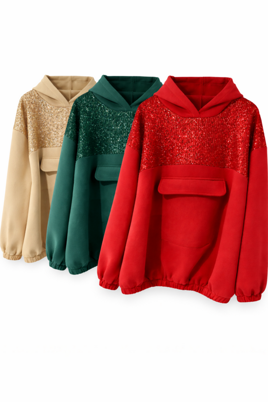 Hoodie mit Glitzer