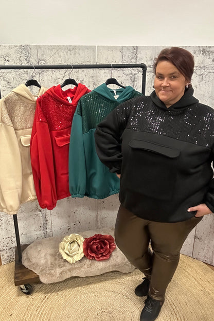 Hoodie mit Glitzer