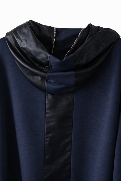 Jacke, tragbar 48-52/54, Kapuze, Reißverschluss, Taschen vorn, Wildlederimitat