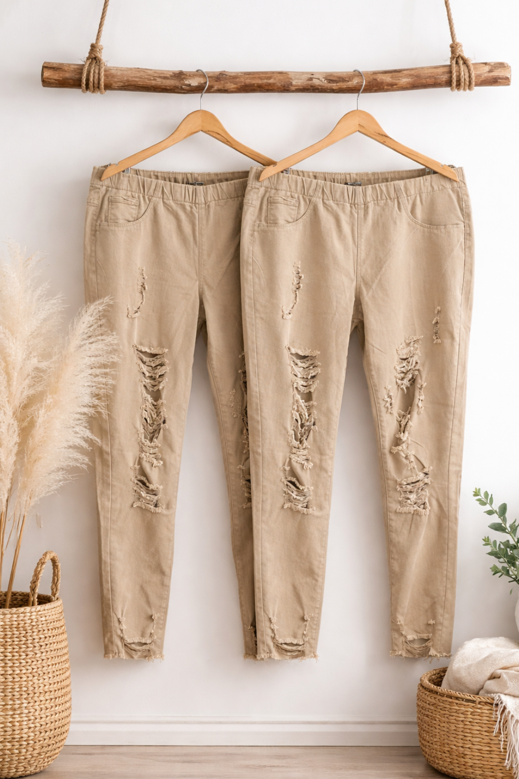 Jeans Jeggings Beige