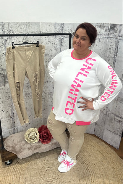 Jeans Jeggings Beige